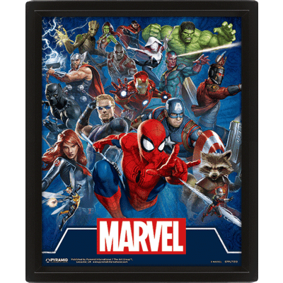 3D obraz Marvel