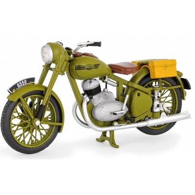 ABREX - Jawa 250 Pérák (1950) 1:18 - Zelená Vojenská