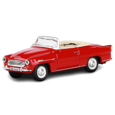 ABREX - Škoda Felicia Roadster (1963) 1:72 - Červená Tmavá