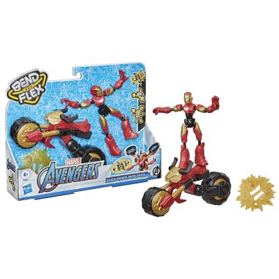 Avengers figurka Bend and Flex Rider Iron Man