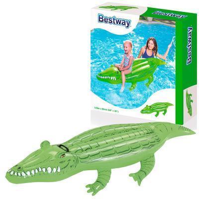 BESTWAY 41010 - Nafukovací zvířátko KROKODÝL 167cm