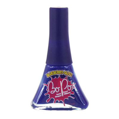 BO-PO lak na nehty modrý s vůní blueberry glitz