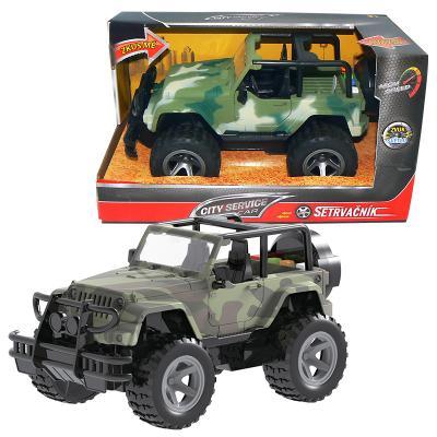 CITY service - Vojenský jeep 1:16 na setrvačník