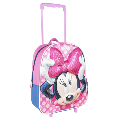 Cerdá - 3D školní batoh s kolečky Minnie Mouse
