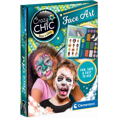 Clementoni - CRAZY CHIC Barvy na obličej Face Art