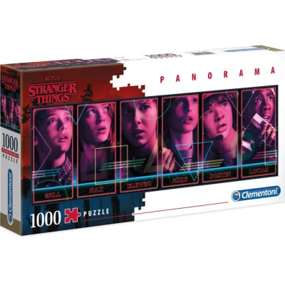Clementoni - Panoramatické puzzle Netflix: Stranger Things 1000 dílků