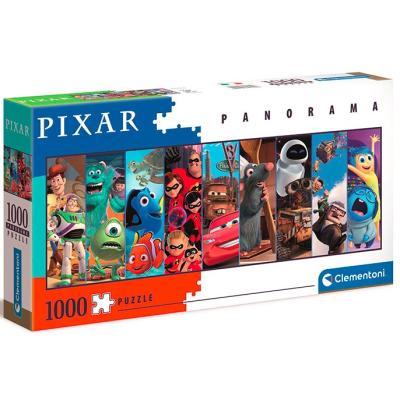 Clementoni - Puzzle 1000 Panorama Multiprop Pixar