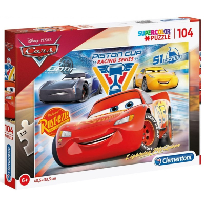 Clementoni - Puzzle 104 Cars