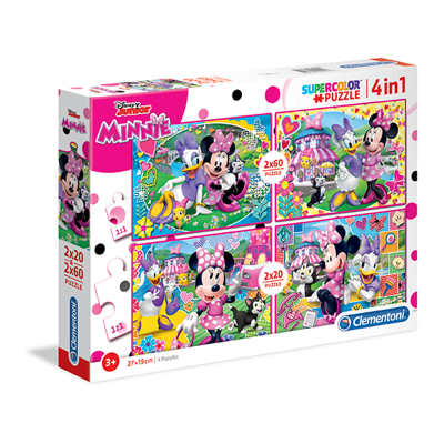 Clementoni - Puzzle 2x20+2x60 Minnie