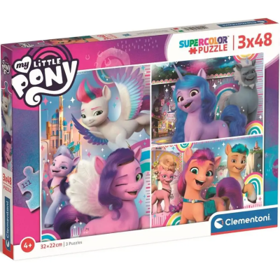 Clementoni - Puzzle 3x48 My Little ponny