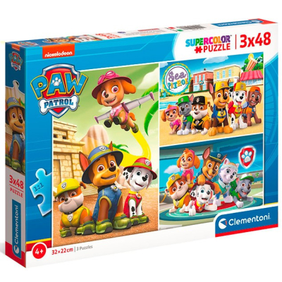 Clementoni - Puzzle 3x48 Tlapková Patrola