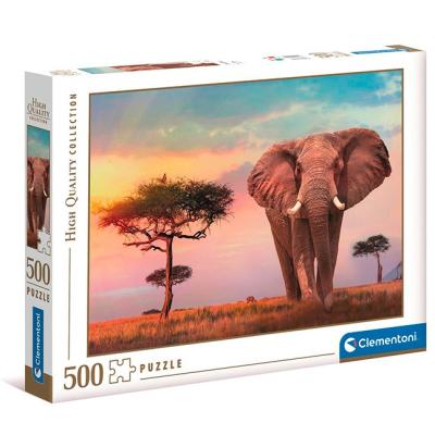 Clementoni - Puzzle 500 Africký západ slunce