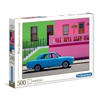 Clementoni - Puzzle 500 Modré auto