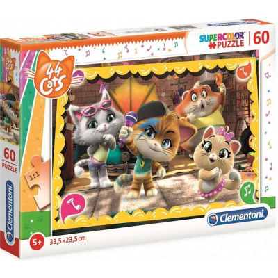 Clementoni - Puzzle 60 - 44 Cats