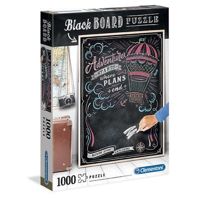 Clementoni - Puzzle Black Board 1000 Cestování