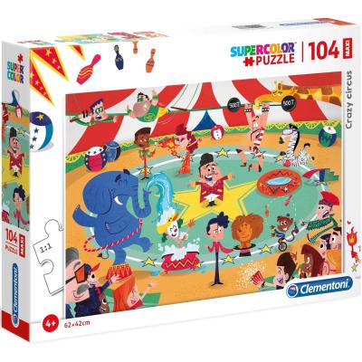 Clementoni - Puzzle Maxi 104 Crazy Circus