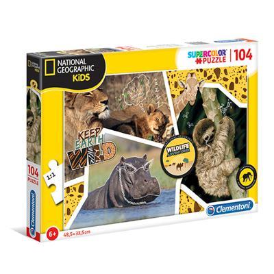 Clementoni - Puzzle NATIONAL GEOGRAPHIC 104 Divoké dobrodružství