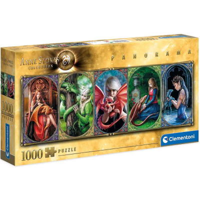 Clementoni - Puzzle Panorama 1000 Dragon Friendship