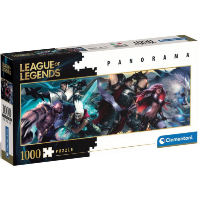Clementoni - Puzzle Panorama 1000 Leauge of Legends