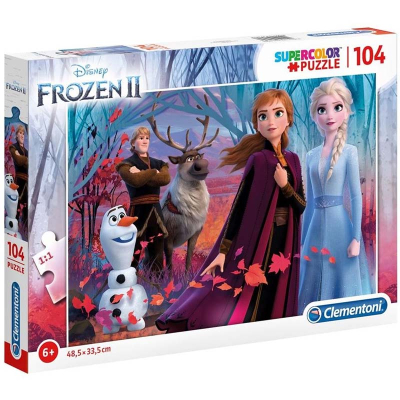 Clementoni - Puzzle Supercolor 104 Frozen 2