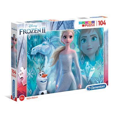Clementoni - Puzzle Supercolor 104 Frozen 2