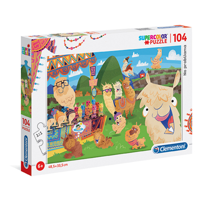 Clementoni - Puzzle Supercolor 104 NO probLLama