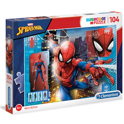 Clementoni - Puzzle Supercolor 104 Spiderman