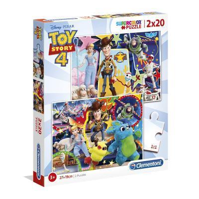 Clementoni - Puzzle Supercolor 2x20 Toy Story 4