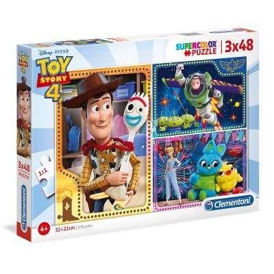 Clementoni - Puzzle Supercolor 3x48 Toy Story 4