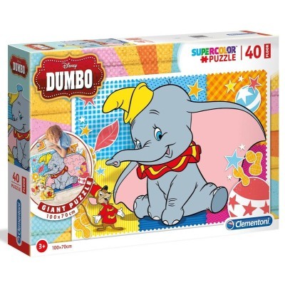 Clementoni - Puzzle Supercolor Floor 40 Dumbo
