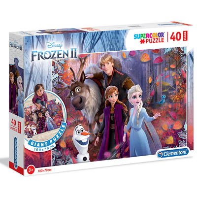 Clementoni - Puzzle Supercolor Floor 40 Frozen 2