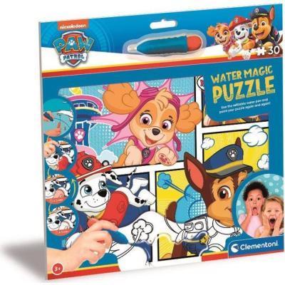 Clementoni - Puzzle s malováním vodou Water Magic: Tlapková patrola 30 dílků