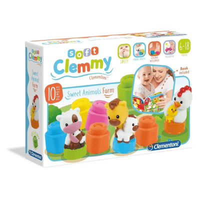 Clementoni - Set Soft - Zvířatka z farmy 10 ks