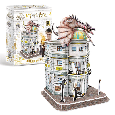 CubicFun - Puzzle 3D Harry Potter - Gringotts ™ - Banka - 95 dílků