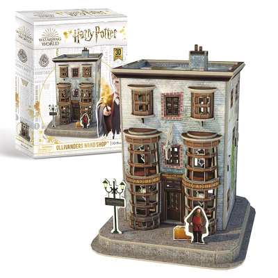 CubicFun - Puzzle 3D Harry Potter - Ollivanders™ - Obchod s hůlky - 88 dílků