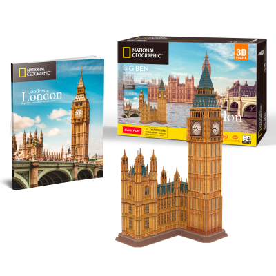 CubicFun - Puzzle 3D National Geographic - Big Ben 94  dílků