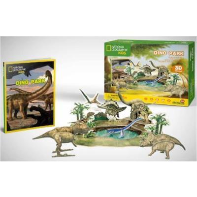 CubicFun - Puzzle 3D National Geographic - Dino park - 43 dílků
