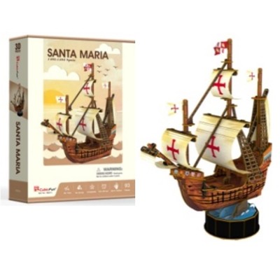 CubicFun - Puzzle 3D Santa Maria - 93 dílků