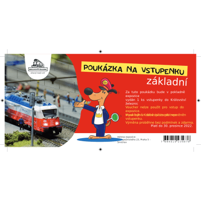 Dárková poukázka Základní vstupné