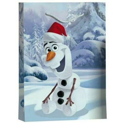 Dárková taška XL Disney s glitrami Olaf