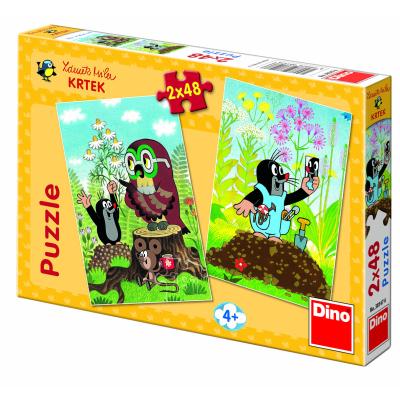 Dino - Puzzle KRTEK na mýtině 2X48