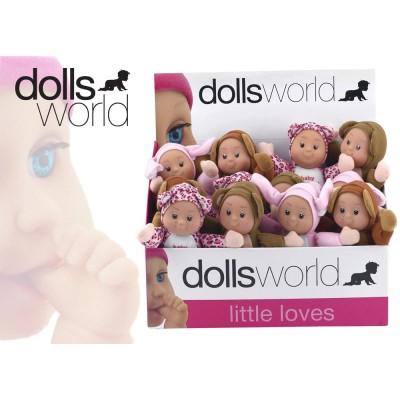 Dolls World - Panenka  zvířátko - chrastítko