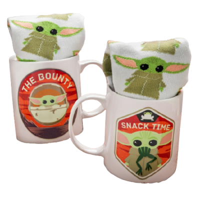 EPEE merch - Dárkový set Mandalorian (hrnek + ponožky)