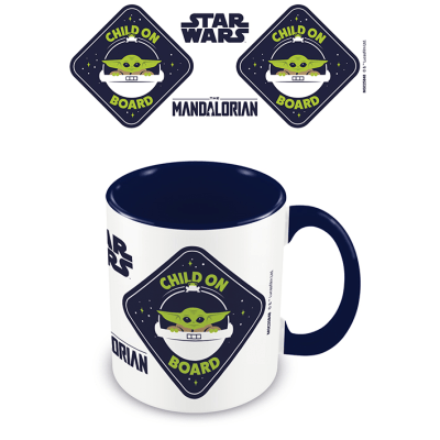 EPEE merch - Hrnek barevný Mandalorian (Child on board)