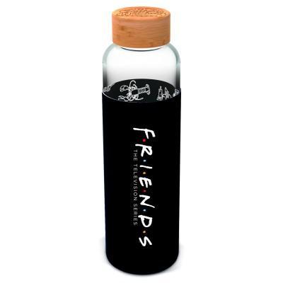 EPEE merch - Přátelé Skleněná láhev s návlekem 585 ml
