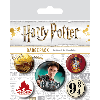 EPEE merch - Set odznaků Harry Potter - Nebelvír