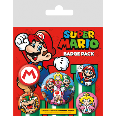 EPEE merch - Set odznaků Super Mario