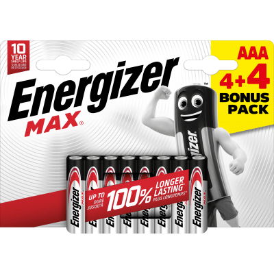 Energizer MAX AAA 4+4 zdarma