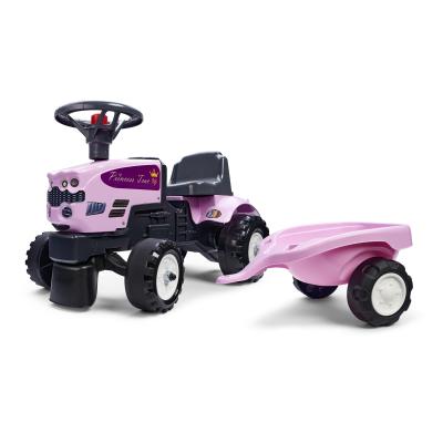 FALK - Odstrkovadlo - Traktor Princess s valníkem růžové