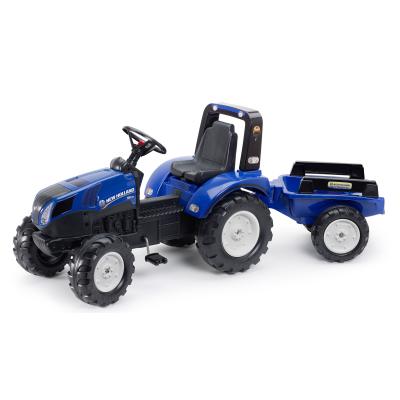 FALK - Šlapací traktor New Holland T8 modrý s valníkem